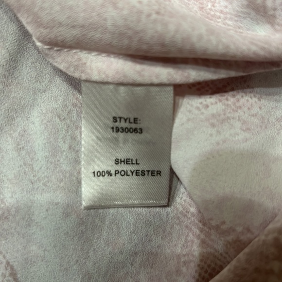 Current Air brand Mauve Sleeveless Tie Bow Snakeskin design Top - Picture 10 of 11